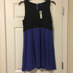 New XL Petite Apt. 9 Blue & Black Mini Dress